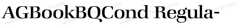 AGBookBQCond Regula字体转换